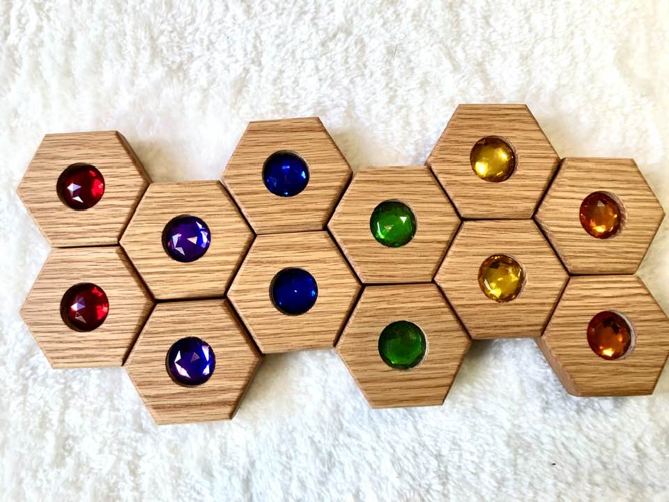 RED OAK SALE - Hexagon Memory Set - Colours