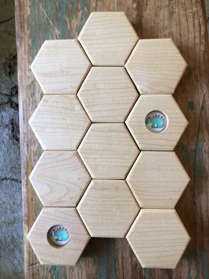 Hexagon Memory Set - Dinosaurs