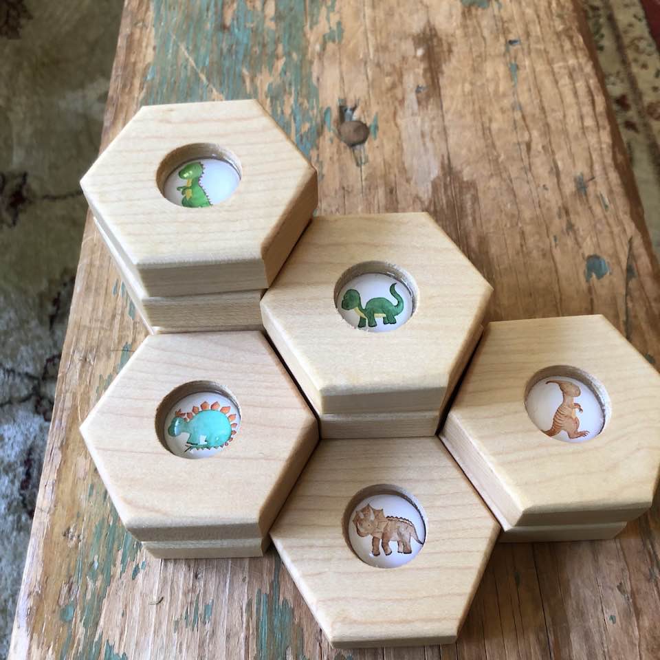 Hexagon Memory Set - Dinosaurs
