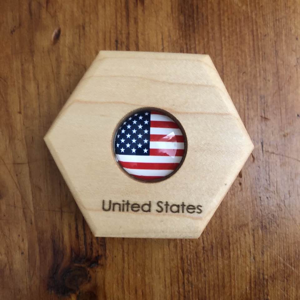 Hexagon Memory Set - Flags Of The World (Build Your Own Set)