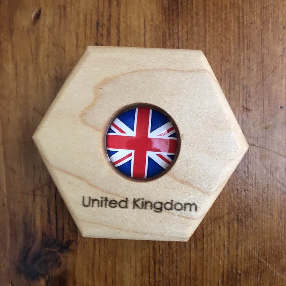 Hexagon Memory Set - Flags Of The World (Build Your Own Set)