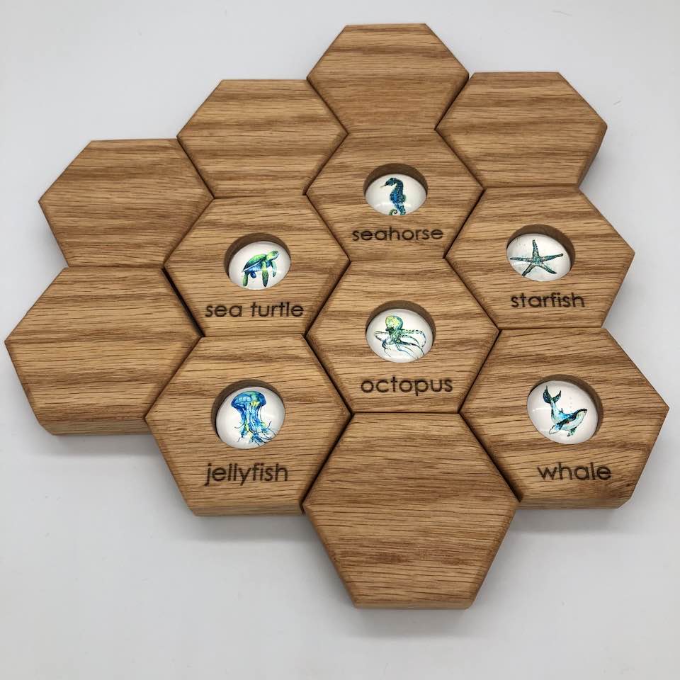 Hexagon Memory Set - Oceanlife