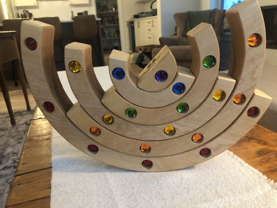 JUMBO Gemmed Rainbow - Birch #3