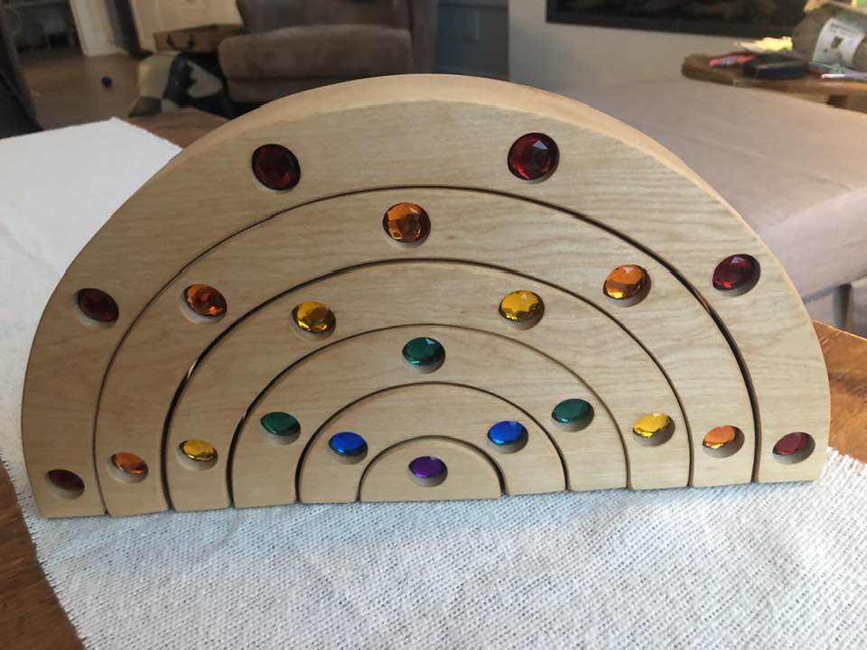 JUMBO Gemmed Rainbow - Birch #2