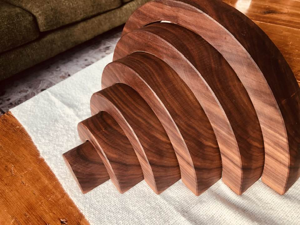 JUMBO Gemmed Rainbow - Black Walnut #3