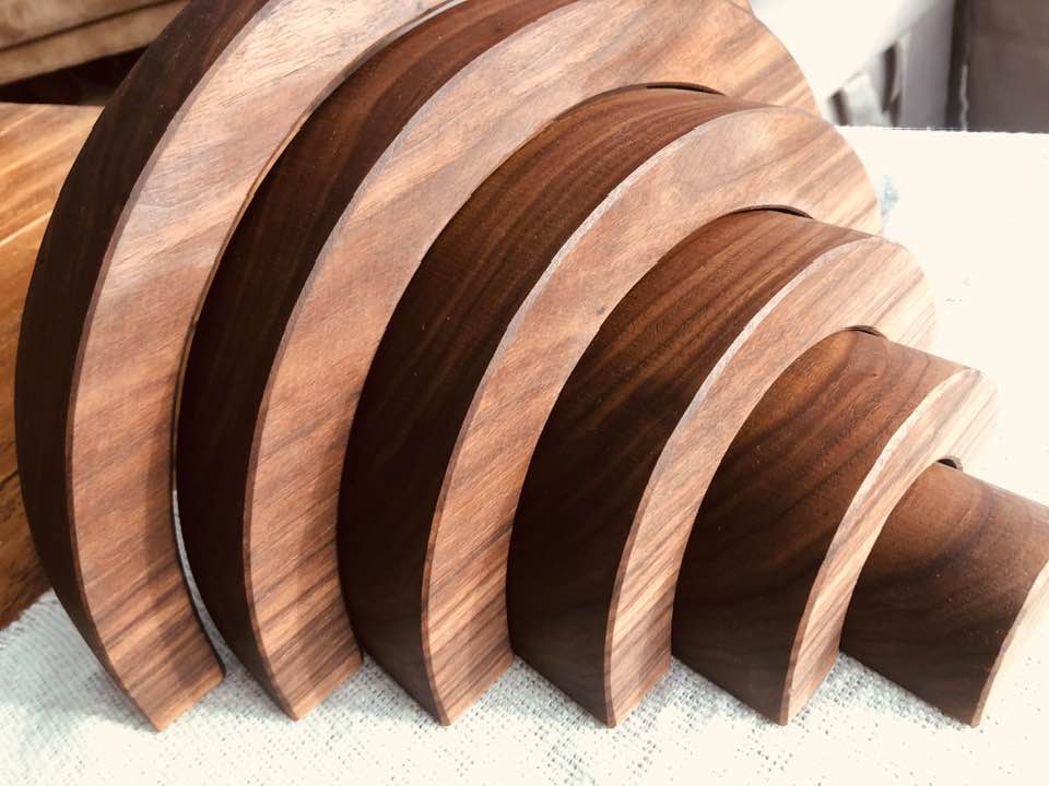 JUMBO Gemmed Rainbow - Black Walnut #3