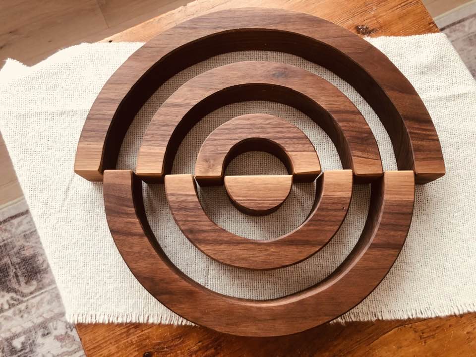 JUMBO Gemmed Rainbow - Black Walnut #2