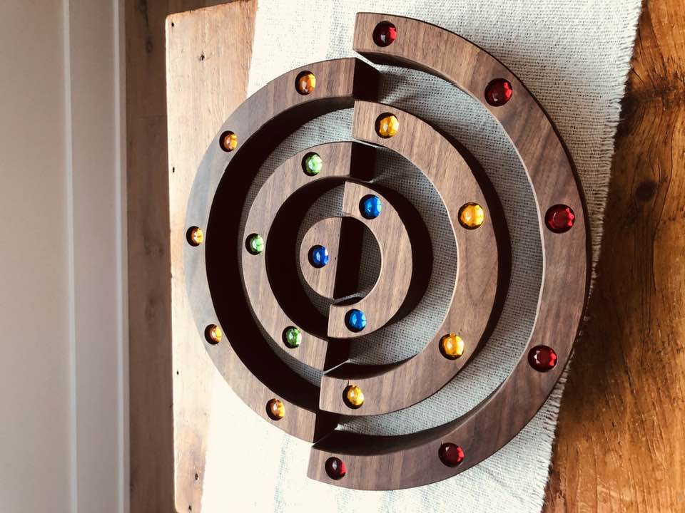 JUMBO Gemmed Rainbow - Black Walnut #3
