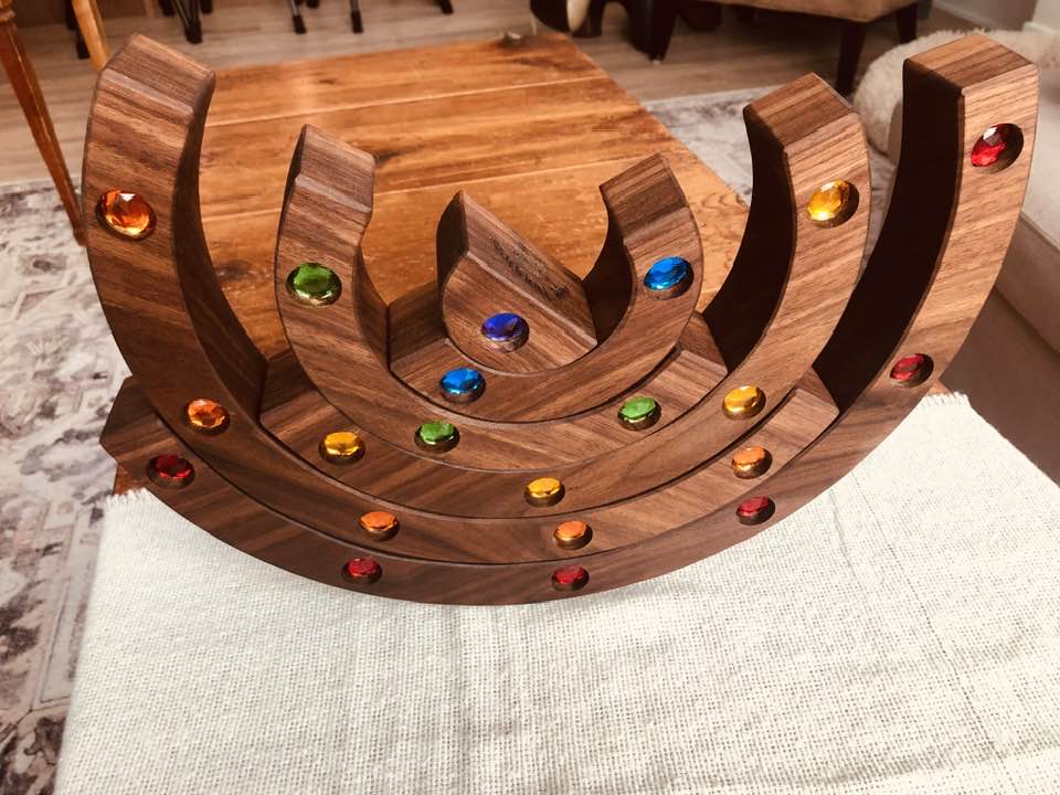 JUMBO Gemmed Rainbow - Black Walnut #3