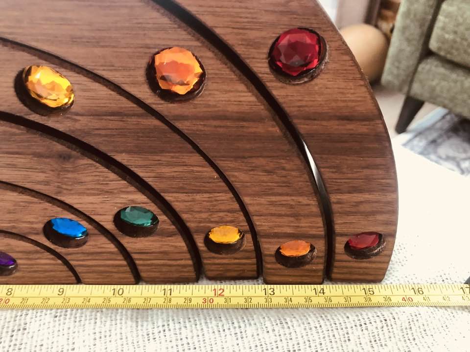 JUMBO Gemmed Rainbow - Black Walnut #2