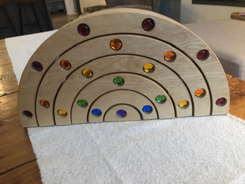 JUMBO Gemmed Rainbow - Birch #3