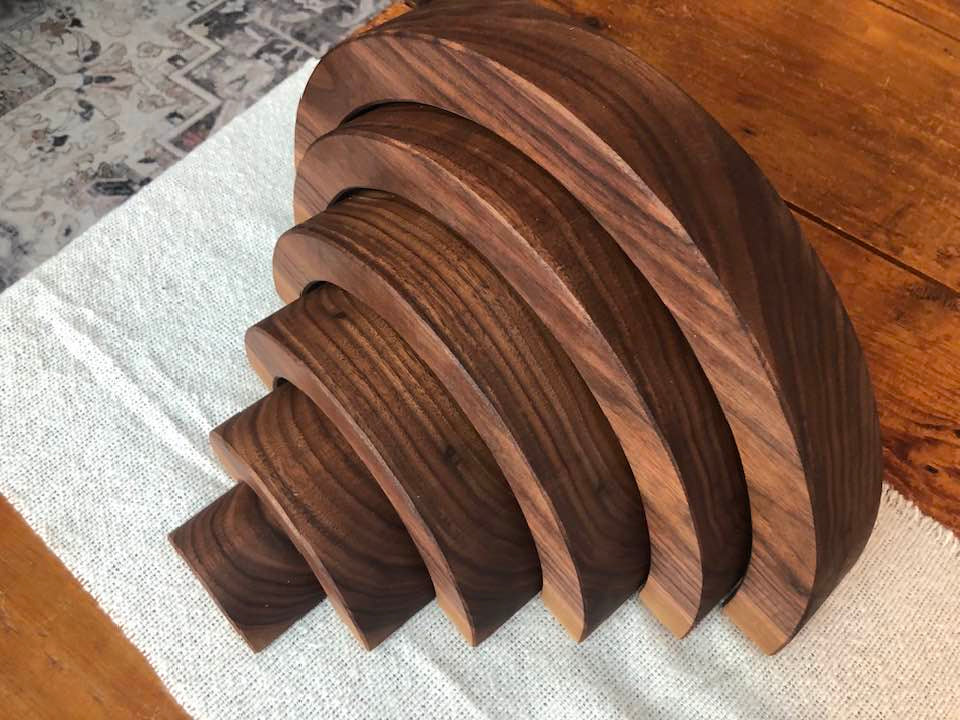 JUMBO Gemmed Rainbow - Black Walnut #4