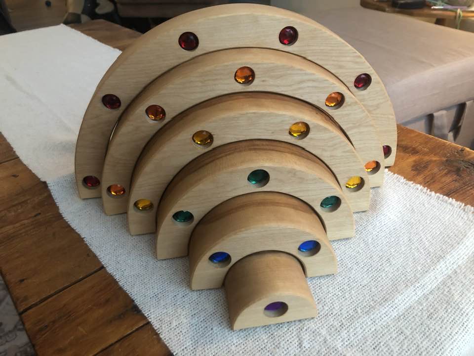 JUMBO Gemmed Rainbow - Birch #2