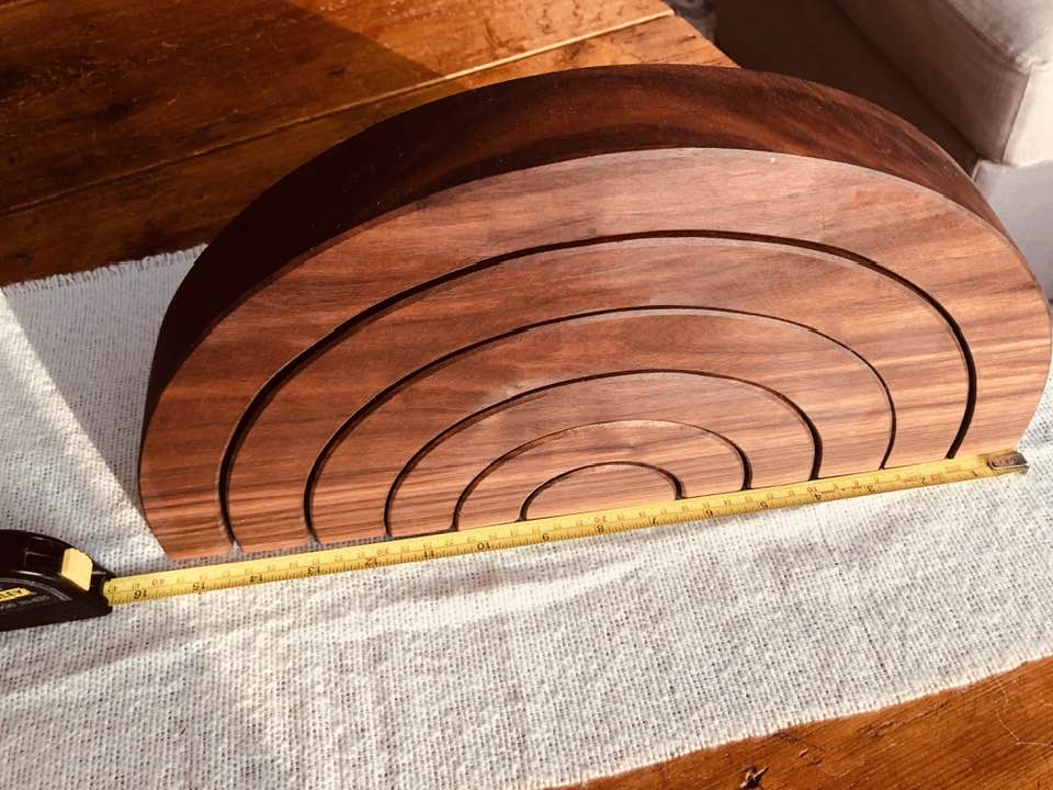 JUMBO Gemmed Rainbow - Black Walnut #3