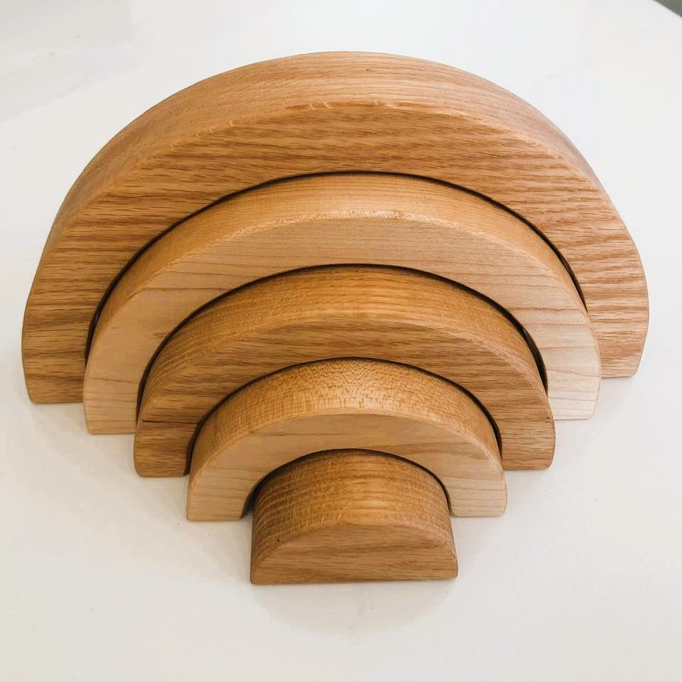 5 Pc. Maple and Oak Rainbows