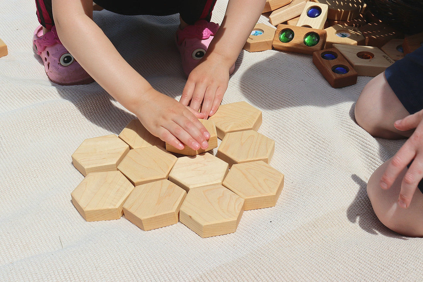 Hexagon Memory Set - Zoo Animals