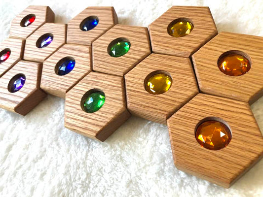 RED OAK SALE - Hexagon Memory Set - Colours