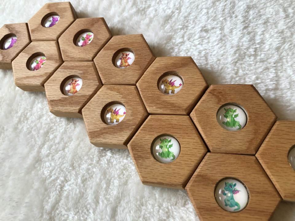 Hexagon Memory Set - Dragons