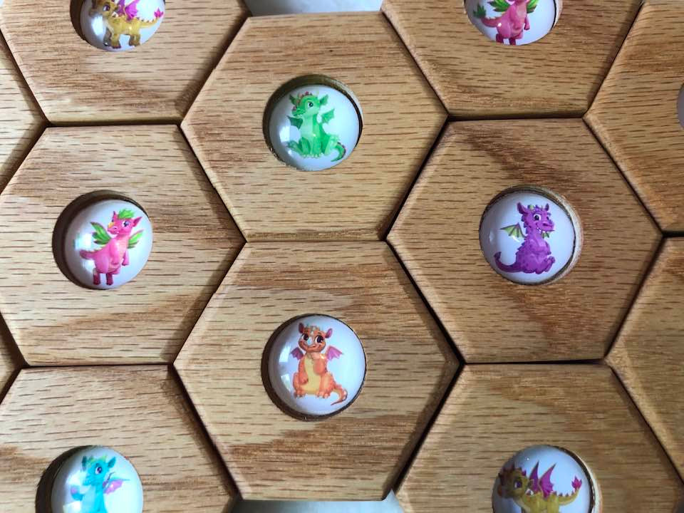 Hexagon Memory Set - Dragons