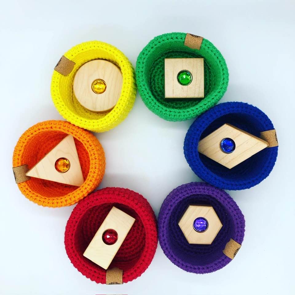 Shape & Colour Blocks with Colour Sorting Bowls Sets