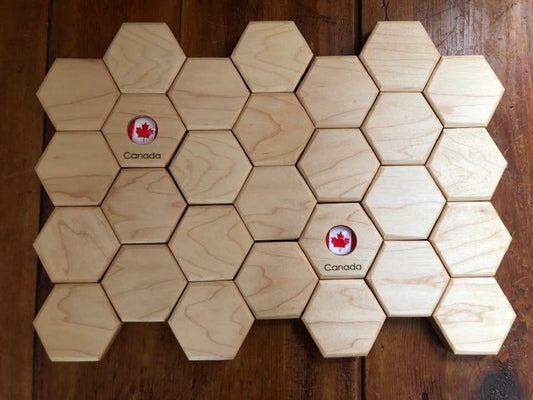 Hexagon Memory Set - Flags Of The World (Build Your Own Set)
