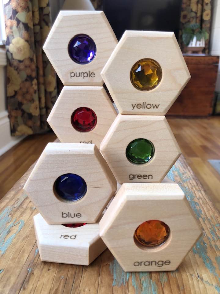 Hexagon Memory Set - 6 Gem Colours