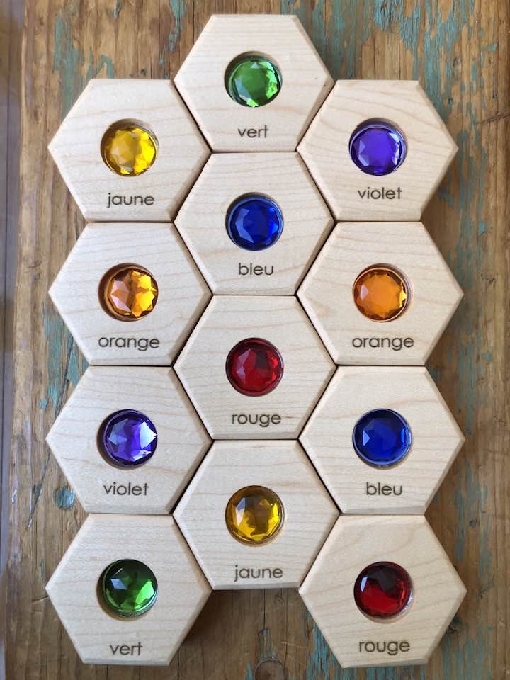 Hexagon Memory Set - 6 Gem Colours