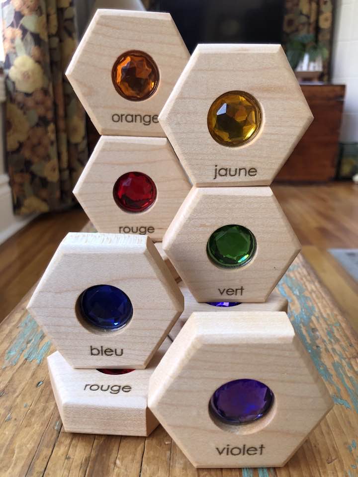 Hexagon Memory Set - 6 Gem Colours