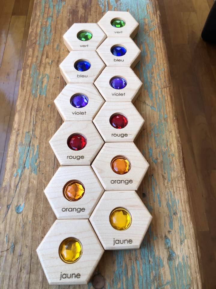 Hexagon Memory Set - 6 Gem Colours