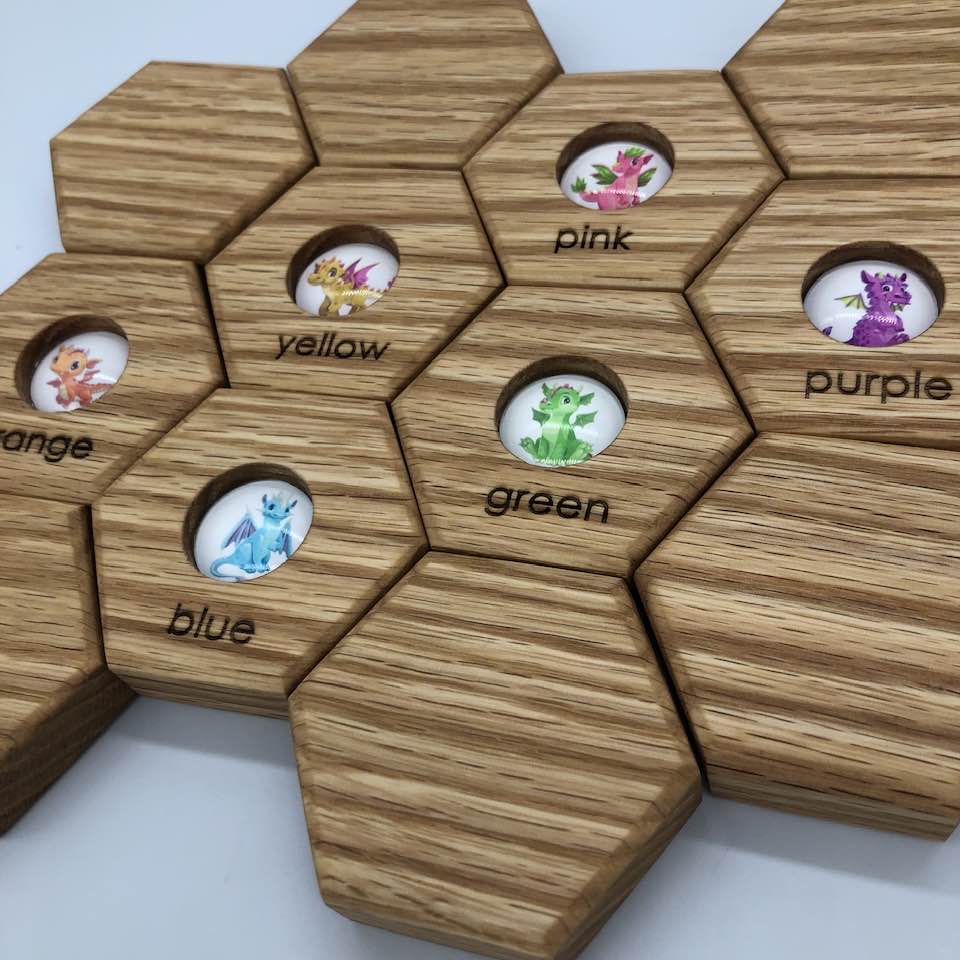 Hexagon Memory Set - Dragons