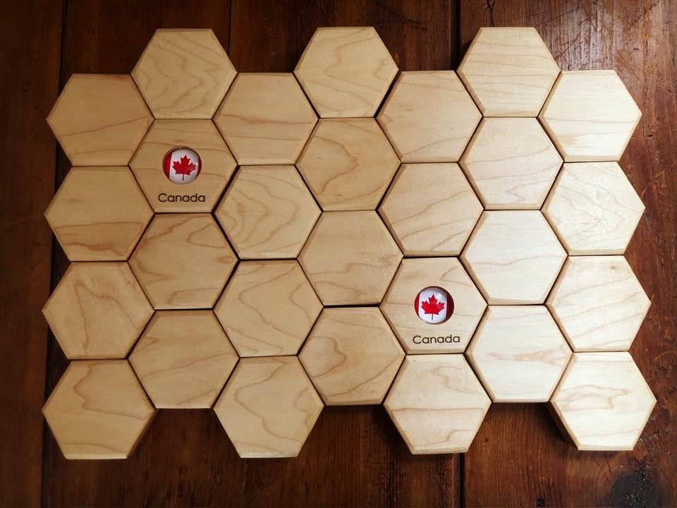 Hexagon Memory G7 Country Flags Set