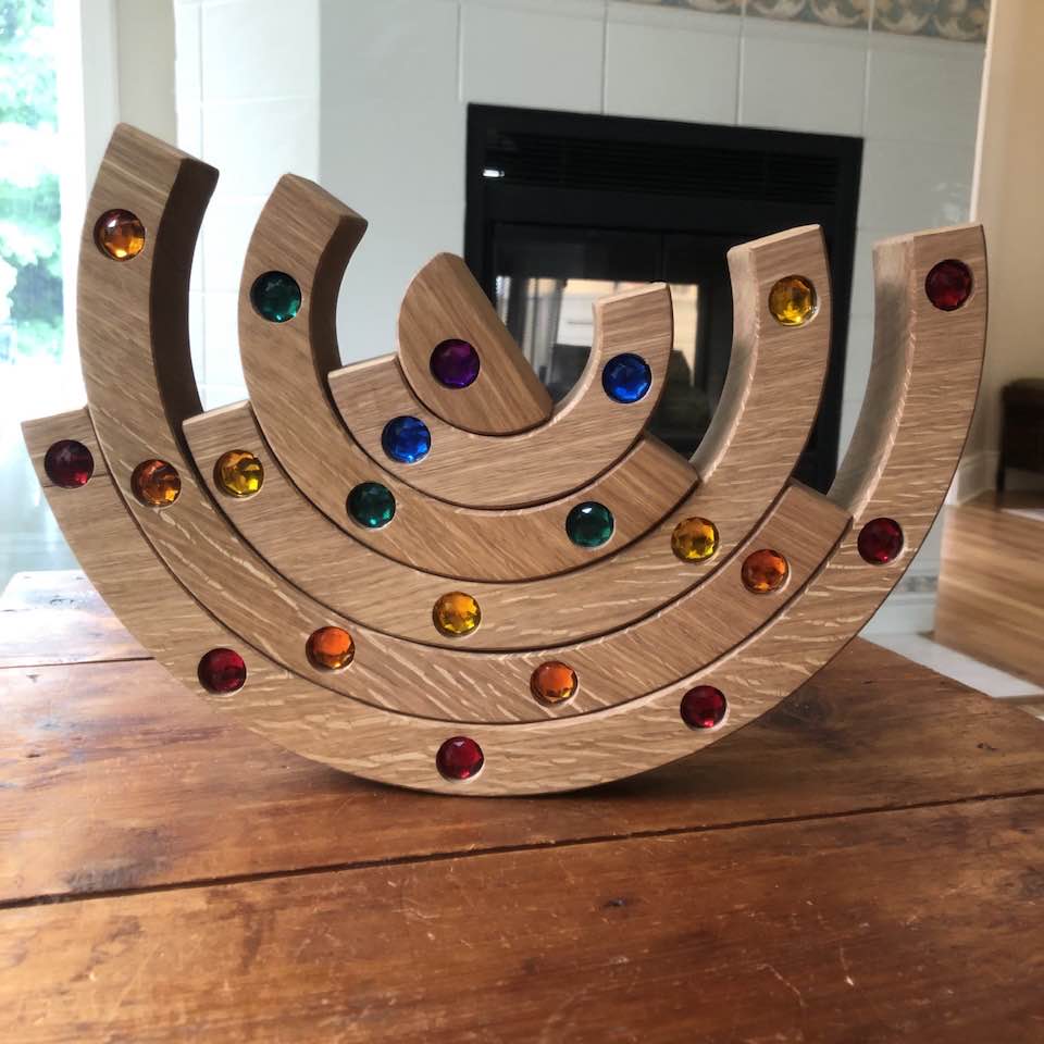 JUMBO Gemmed Rainbow - White Oak - PRIDE MONTH SALE!