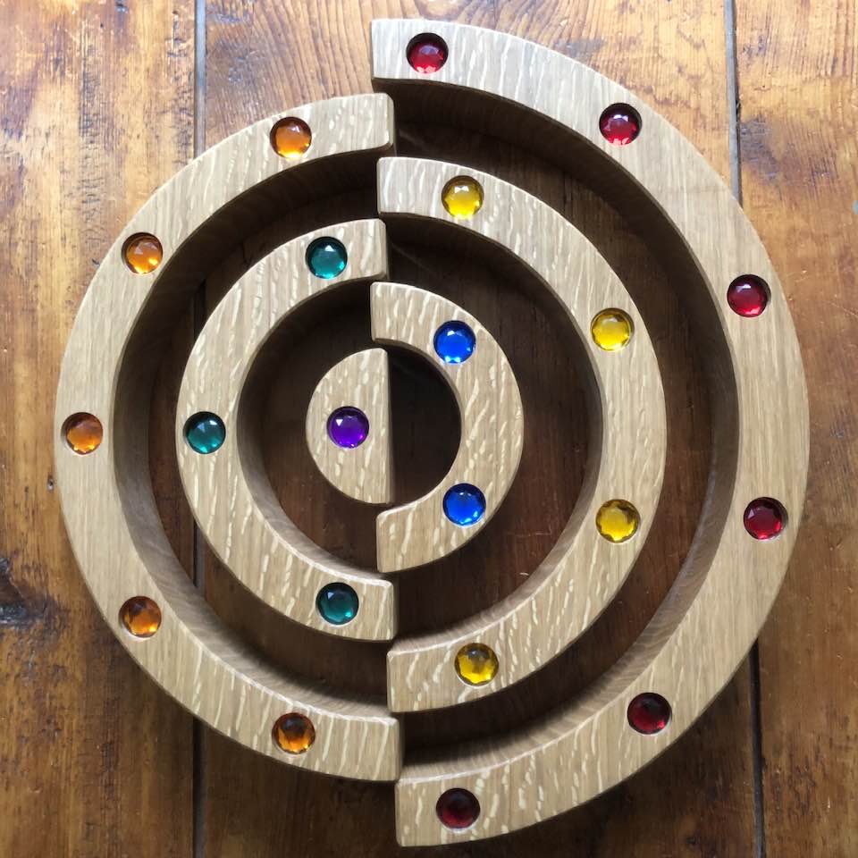 JUMBO Gemmed Rainbow - White Oak - PRIDE MONTH SALE!