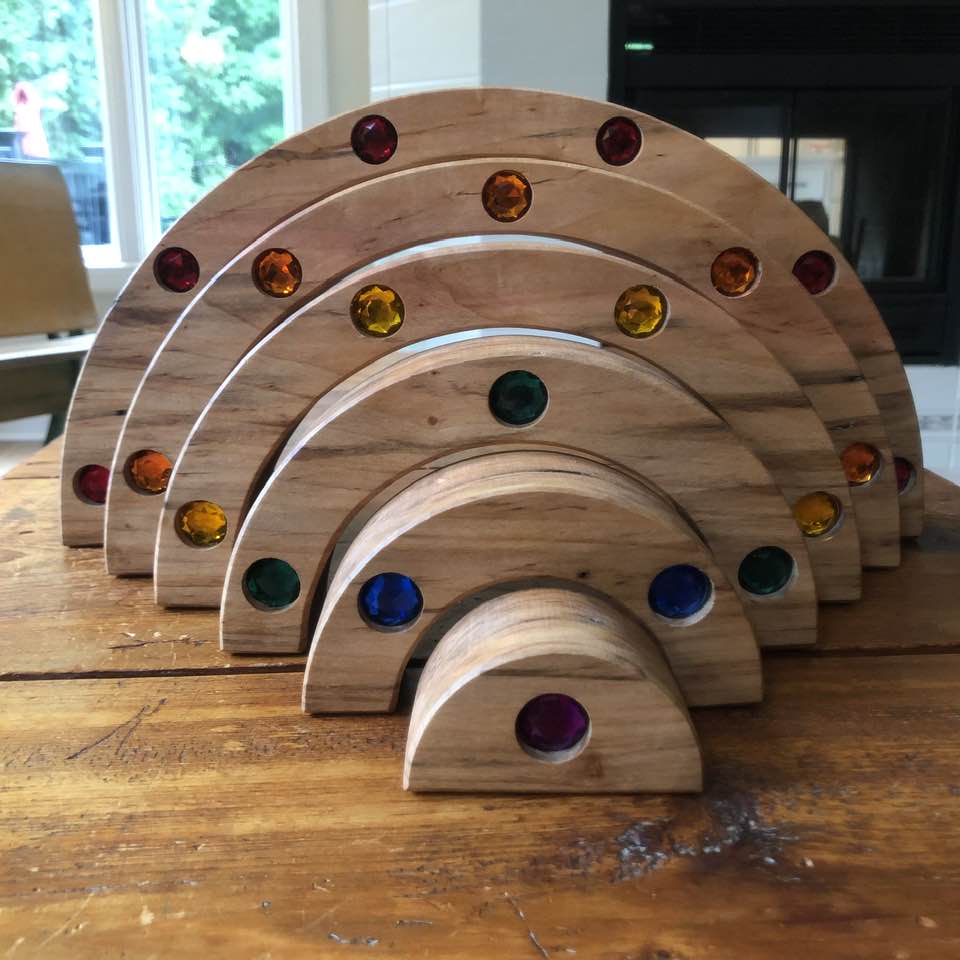 JUMBO Gemmed Rainbow - Ambrosia Maple - Rustic