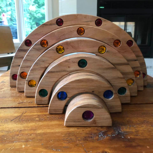 JUMBO Gemmed Rainbow - Ambrosia Maple - Rustic