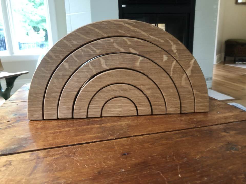 JUMBO Gemmed Rainbow - White Oak - PRIDE MONTH SALE!