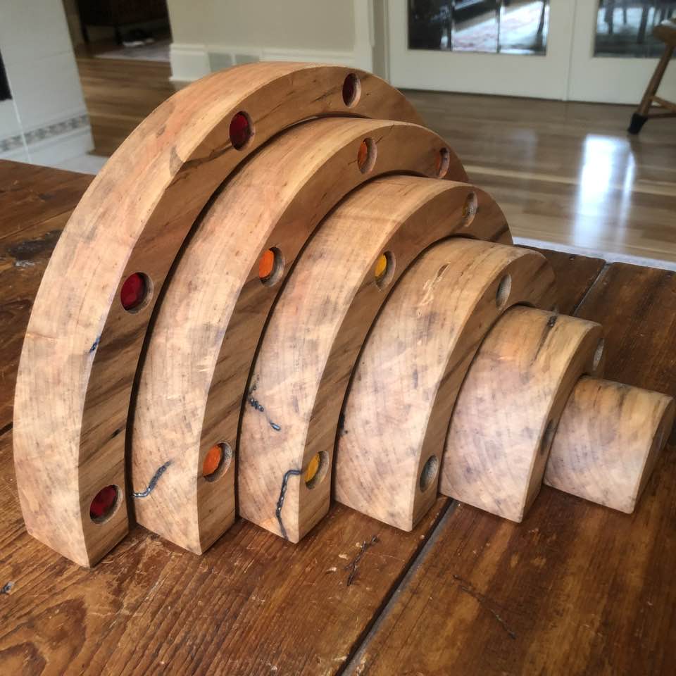 JUMBO Gemmed Rainbow - Ambrosia Maple - Rustic