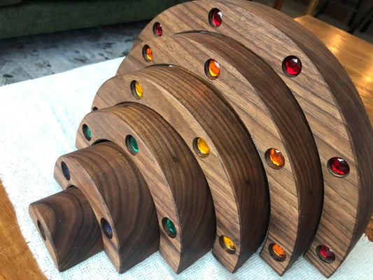 JUMBO Gemmed Rainbow - Black Walnut #4