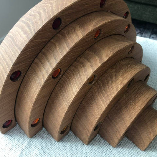 JUMBO Gemmed Rainbow - White Oak #1