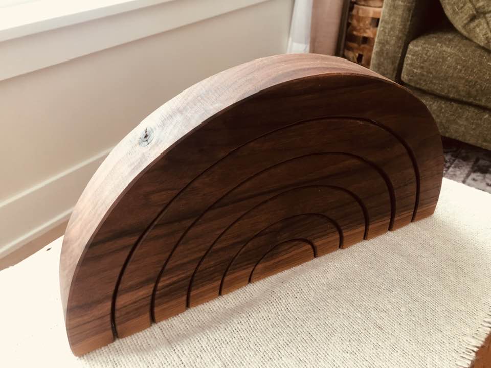 JUMBO Gemmed Rainbow - Black Walnut #1