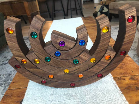 JUMBO Gemmed Rainbow - Black Walnut #5