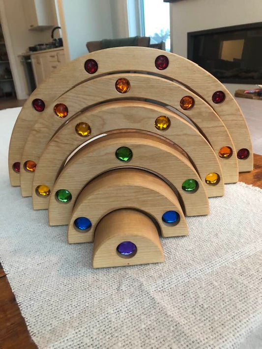 JUMBO Gemmed Rainbow - Birch #1