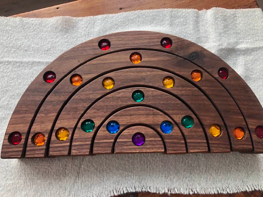 JUMBO Gemmed Rainbow - Black Walnut #1