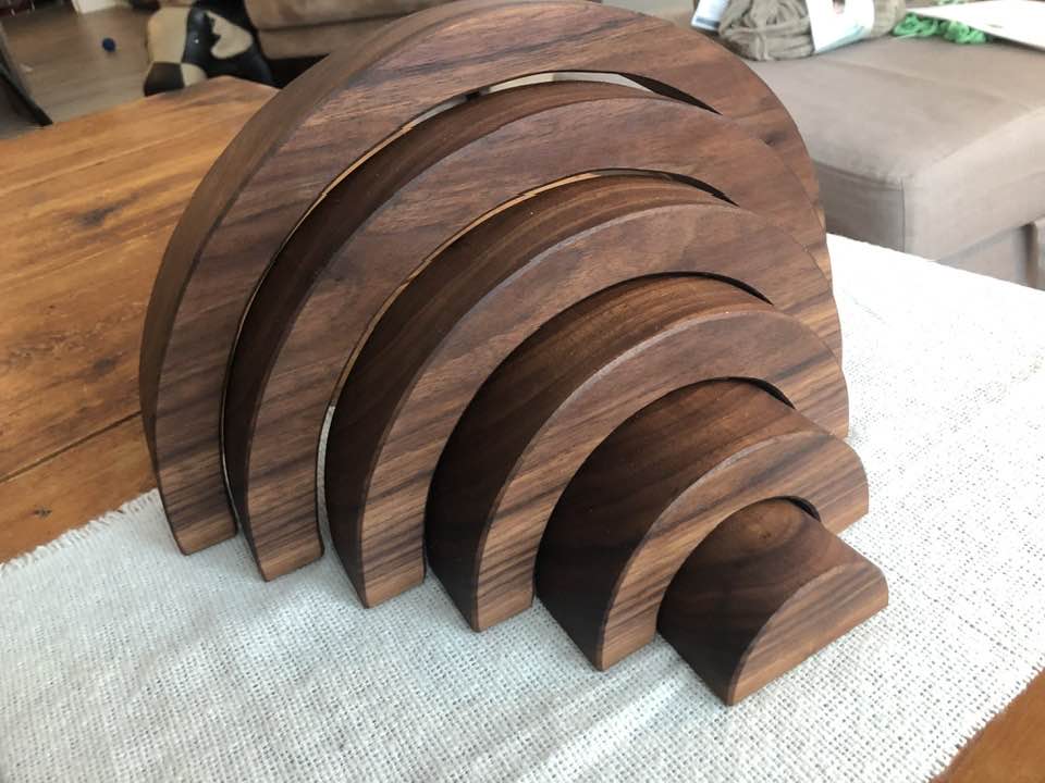 JUMBO Gemmed Rainbow - Black Walnut #5