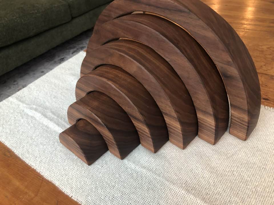 JUMBO Gemmed Rainbow - Black Walnut #5