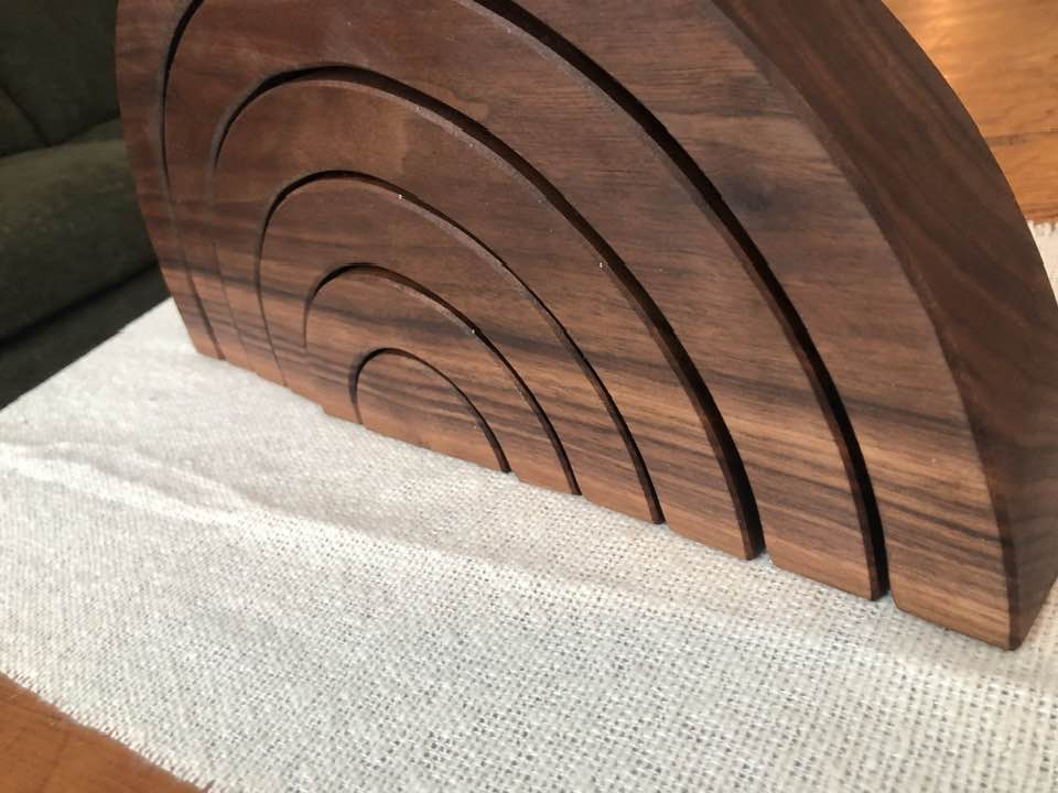 JUMBO Gemmed Rainbow - Black Walnut #5