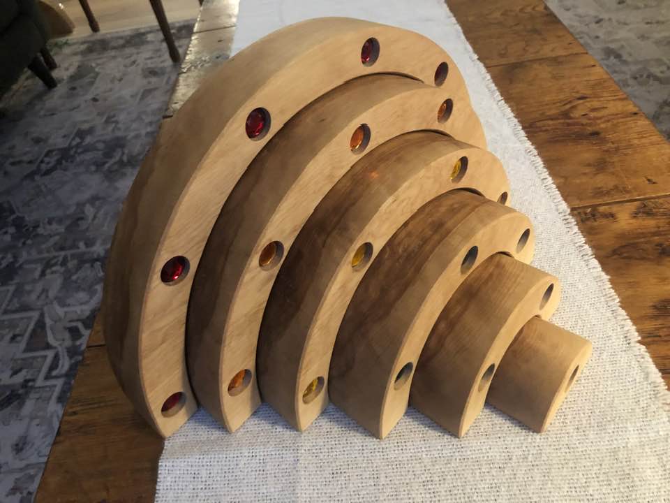 JUMBO Gemmed Rainbow - Birch #4