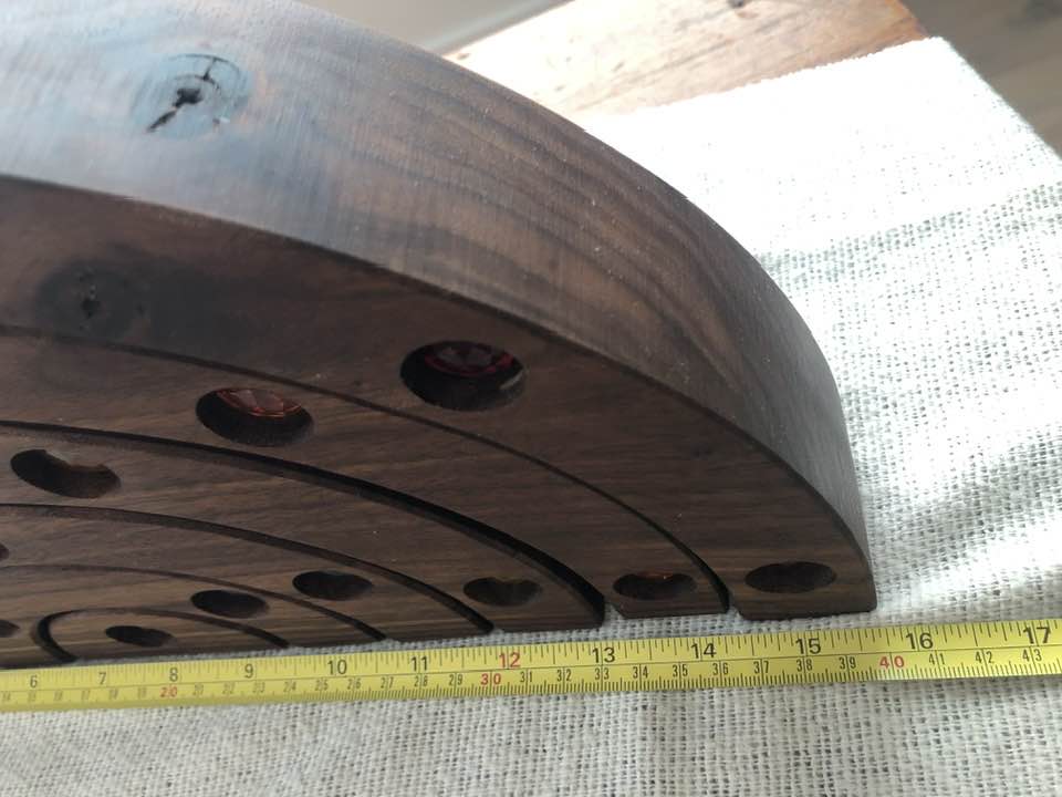 JUMBO Gemmed Rainbow - Black Walnut #1
