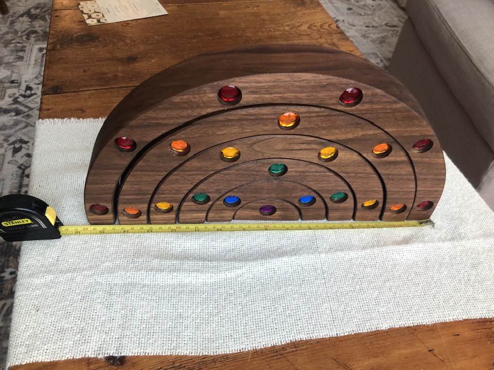 JUMBO Gemmed Rainbow - Black Walnut #5