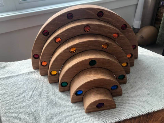 JUMBO Gemmed Rainbow - White Oak #2